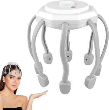 Hair Scalp Massager with 8 Vibrating Contacts | جهاز تدليك فروة الرأس بـ 8 نقاط اهتزاز