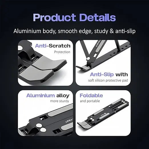 Premium Laptop Holder Stand | حامل لابتوب قابل للتعديل بجودة عالية