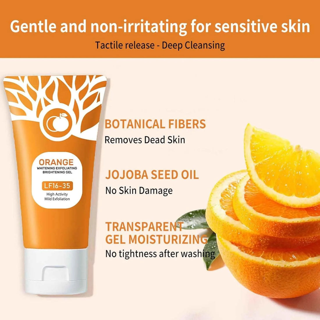 Orange Exfoliating Gel | واقي تقشير البرتقال للوجه والجسم 🍊✨