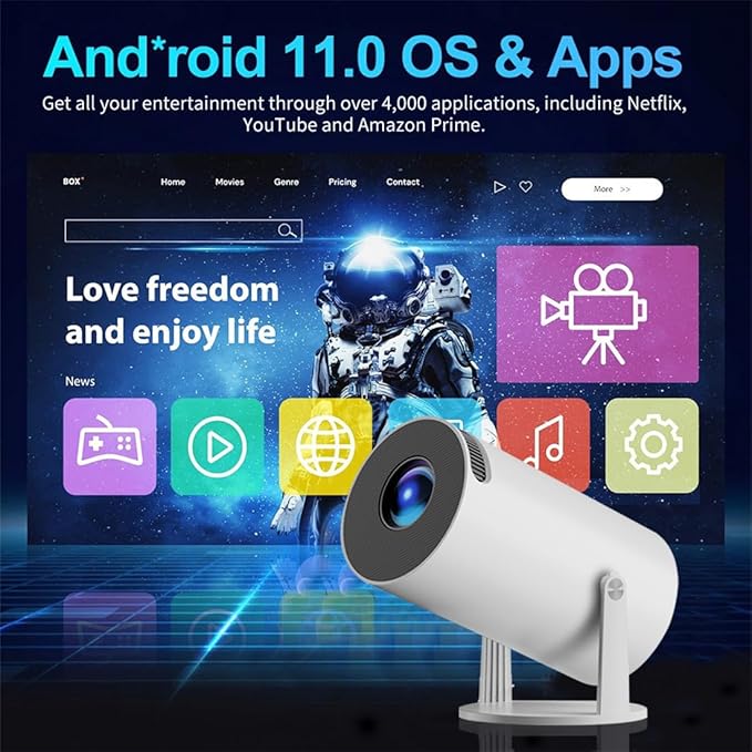 Portable Smart X10 Mini Projector HD | بروجكتور X10 الذكي المحمول