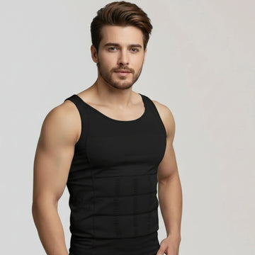 Men’s Slimming Body Shaper Vest | مشد تنحيف رجالي للجسم مع مظهر بطن مسطح وشكل V