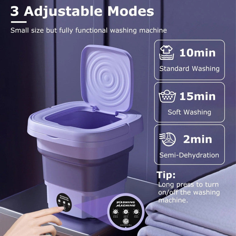 Portable Foldable Mini Washing Machine | غسالة صغيرة قابلة للطي المحمولة