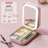 Cosmetics Storage Box Touch Light Storage Organizer view 1