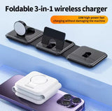 Foldable Magnetic Wireless Charger | شاحن لاسلكي مغناطيسي قابل للطي view 3