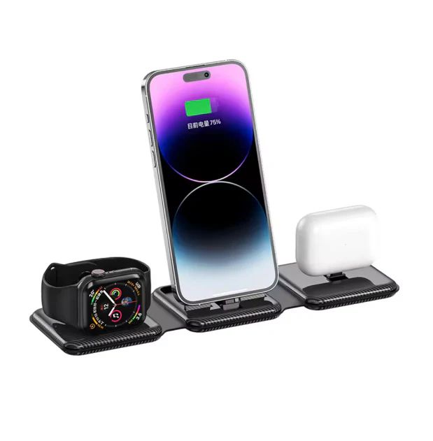 Foldable Magnetic Wireless Charger | شاحن لاسلكي مغناطيسي قابل للطي