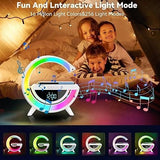 Led Wireless Charger Speaker | سماعة مع شاحن لاسلكي LED view 4