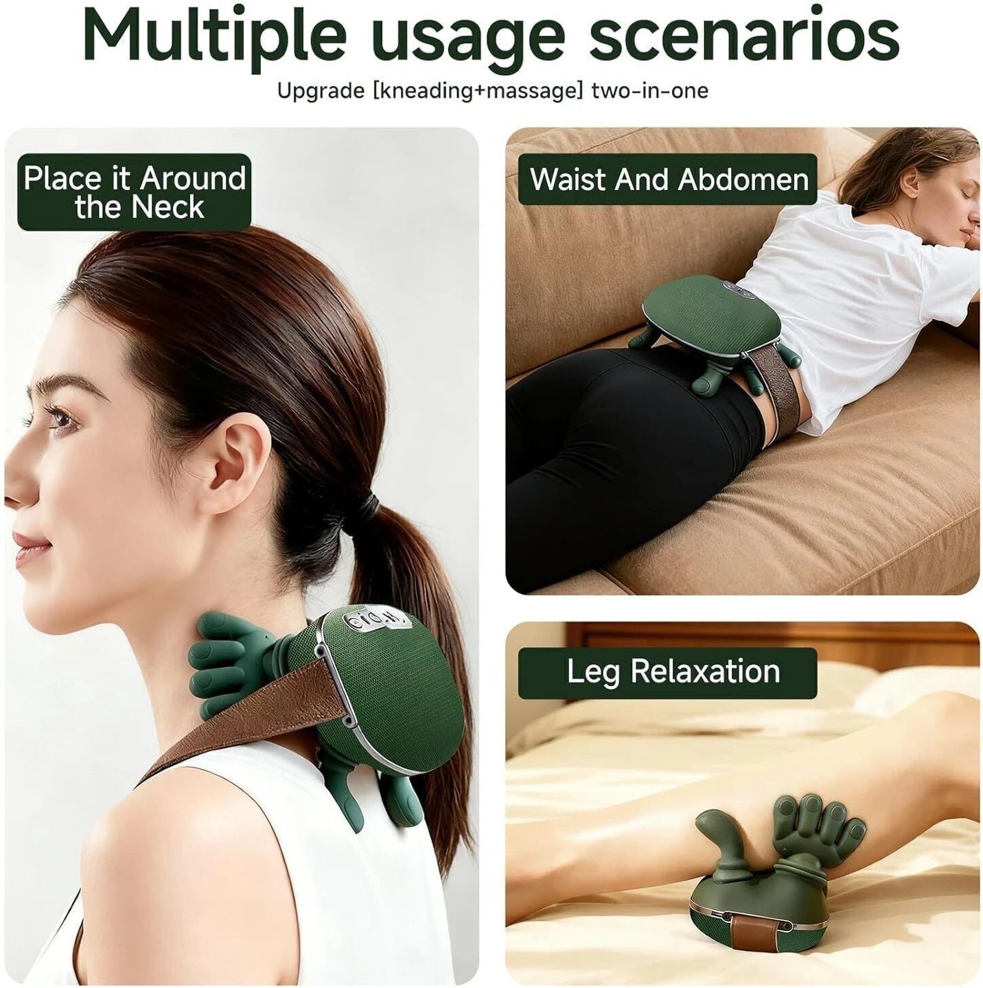Portable Bionic Heated Neck & Back Massager | جهاز تدليك حراري محمول للرقبة والظهر