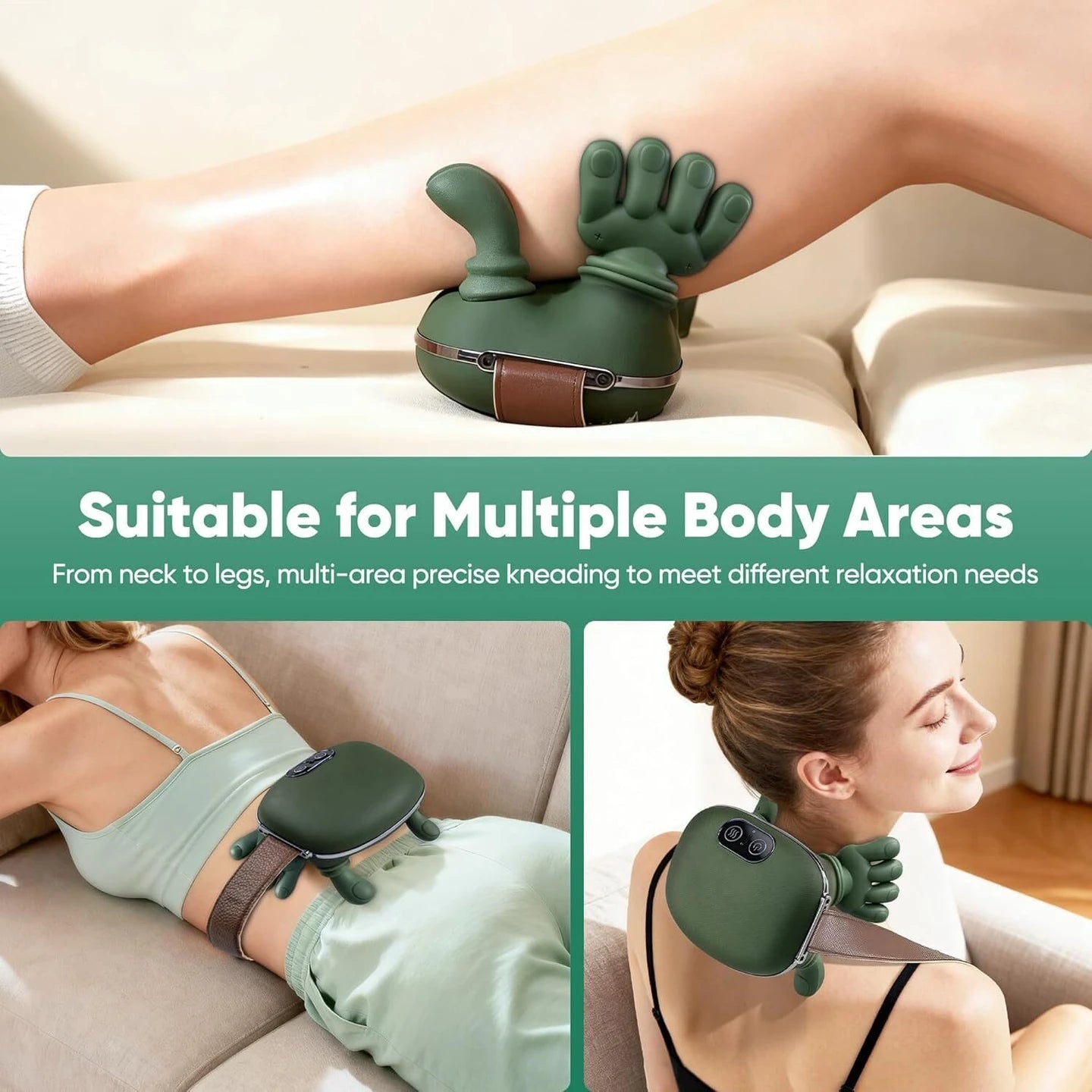 Portable Bionic Heated Neck & Back Massager | جهاز تدليك حراري محمول للرقبة والظهر